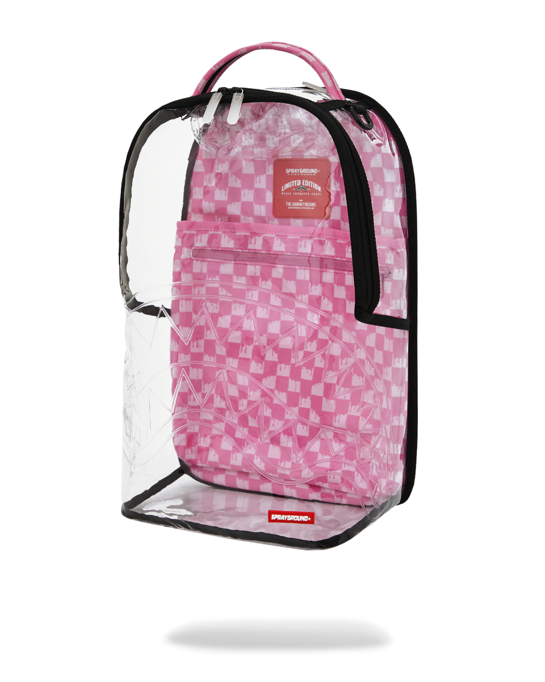 CLEAR DLX BACKPACK - CHECKED OUT (PINK DRIP) - Image 9