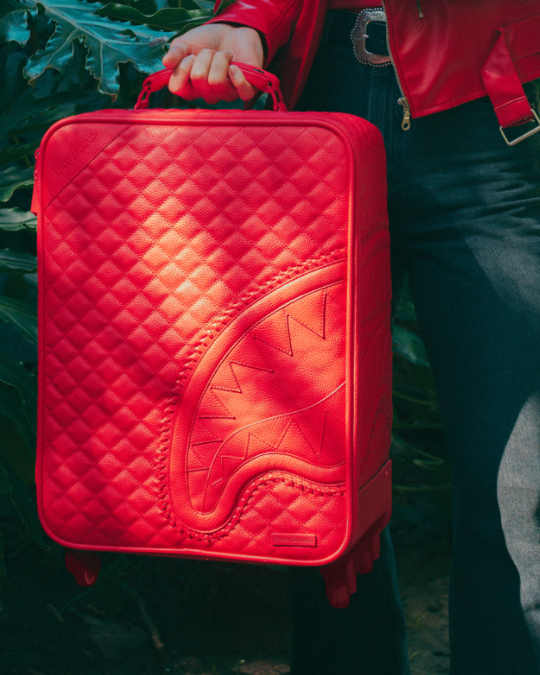 RED RIVIERA JETSETTER CARRY-ON LUGGAGE - Image 3
