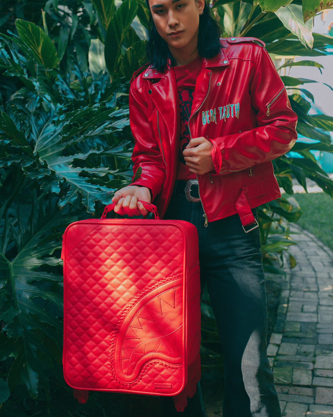 RED RIVIERA JETSETTER CARRY-ON LUGGAGE - Image 5