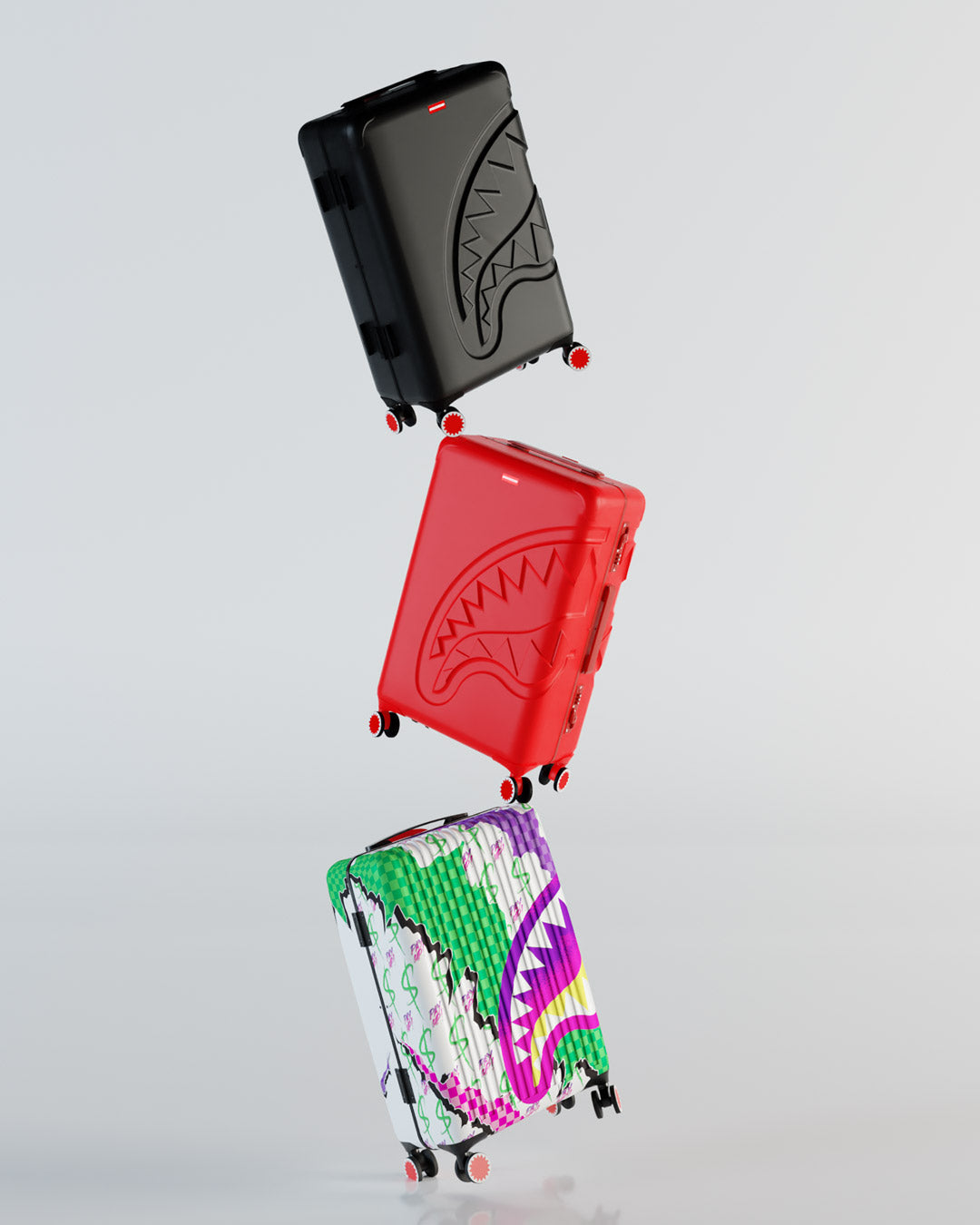 DREAMY TECHNICOLOR SHARKNAUTICS HARDSHELL CARRY-ON LUGGAGE - Image 8