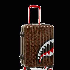 FRENZY SHARKS SHARKNAUTICS HARDSHELL CARRY-ON LUGGAGE