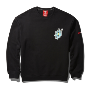 SPONGEBOB SPLAT PULLOVER SWEATER (BLACK)