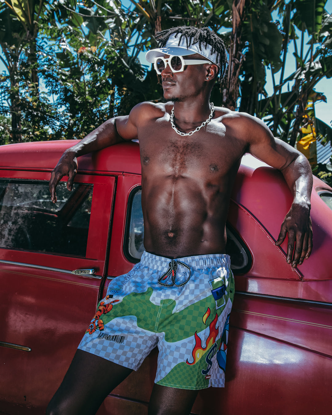 WTF ART SHOTO SWIM TRUNKS - Image 2