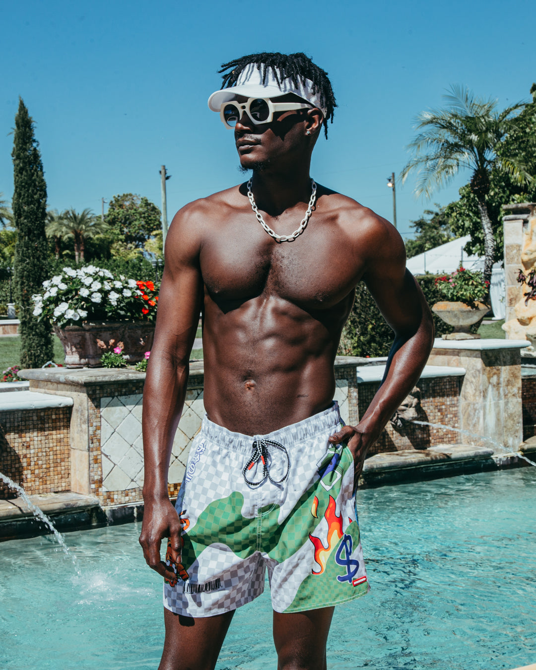 WTF ART SHOTO SWIM TRUNKS - Image 4