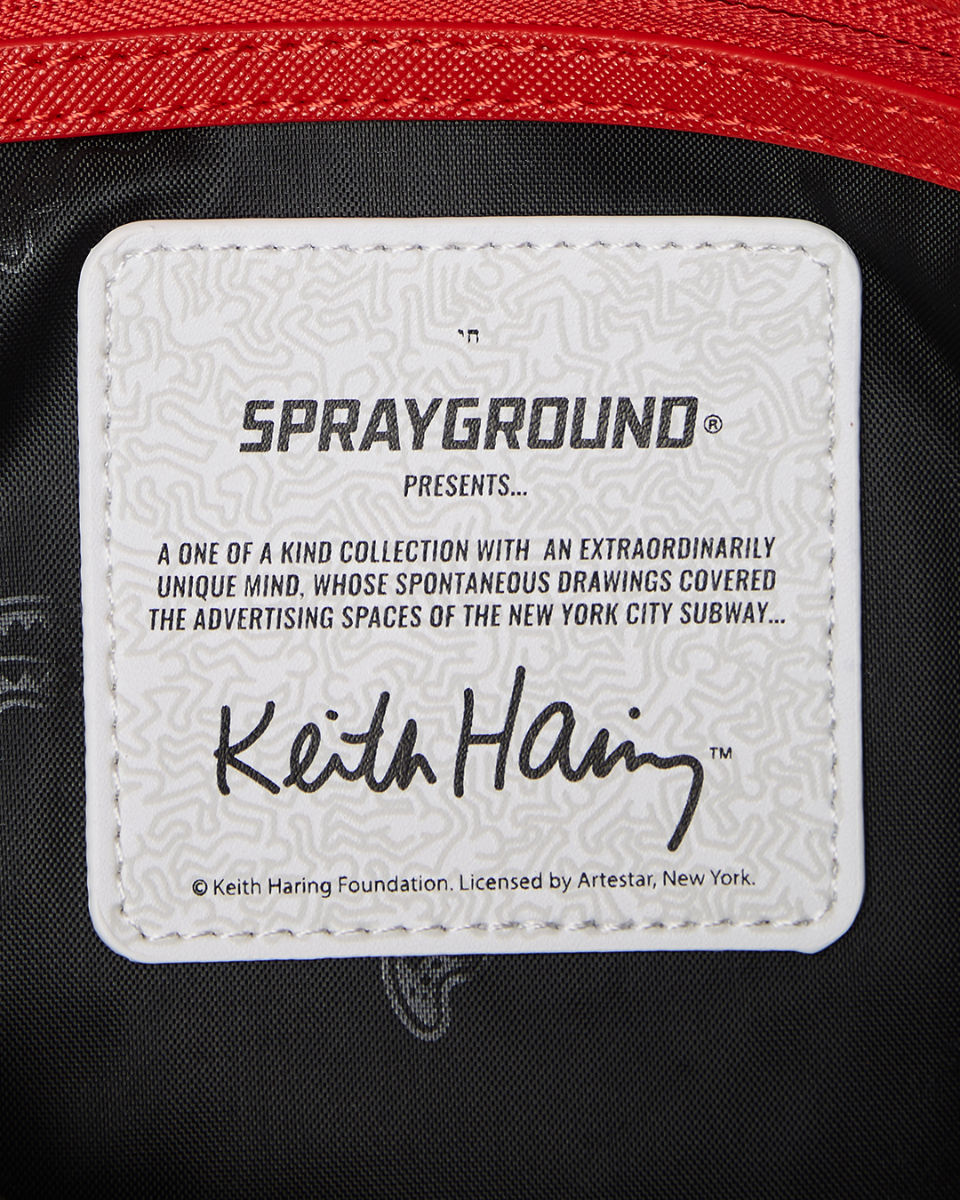 KEITH HARING THE BIG BLUE PURSE ART TOTE - Image 13