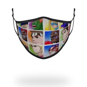 ADULT STREET FIGHTER PLAYER SELECT FORM FITTING FACE-COVERING