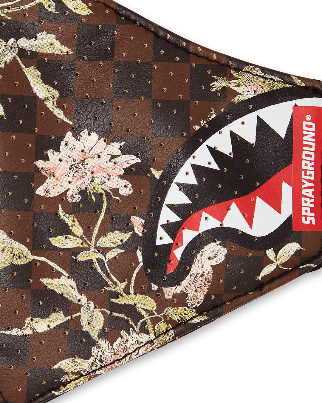 SHARKFLOWER VEGAN LEATHER FACE MASK - Image 5