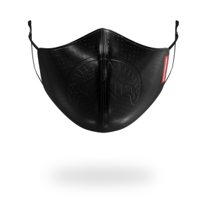 MIDNIGHT SHARK VEGAN LEATHER FACEMASK