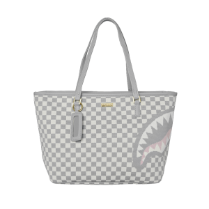 KNIT SHARKS IN PARIS IN CREAM TOTE