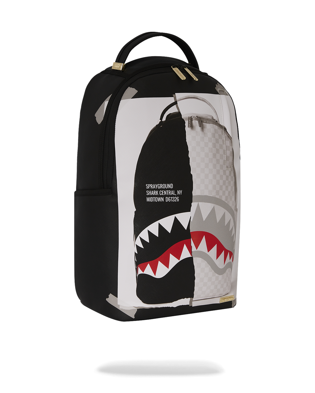 BAG ON BAG OPTICAL ILLUSION SHARKS IN PARIS BACKPACK - Image 3