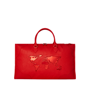JAMES FIRST CLASS RUBY RED PYRAMID LARGE DUFFLE
