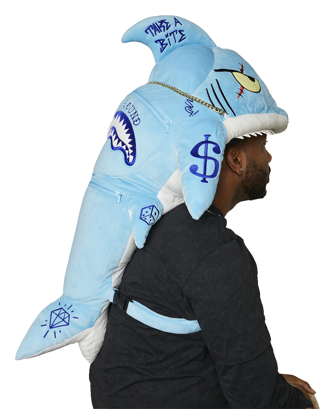 STUFFED SAVAGE HOODY BACKPACK SHARK - Image 13